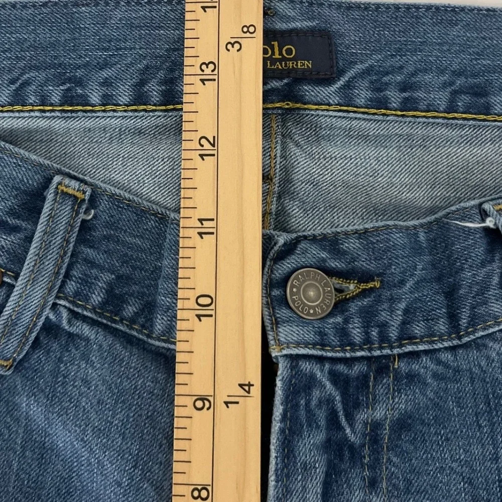 Polo Ralph Lauren Men's Straight Leg Denim‎ Jeans Blue Medium Wash 36x32 Cotton